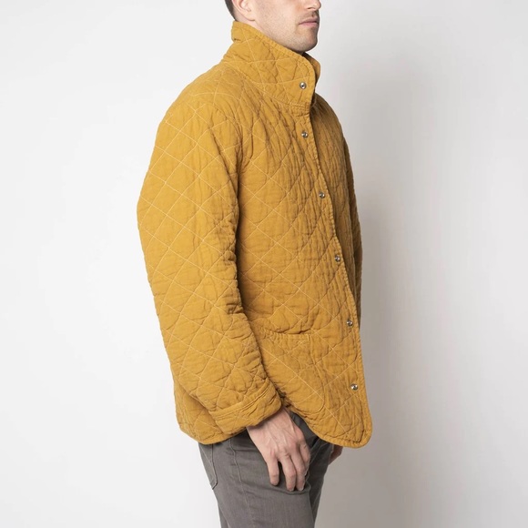 Utility Canvas Quilt Snap Jacket Unisex - Picture 6 of 7